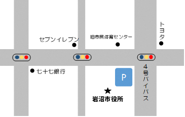 岩沼市役所場所